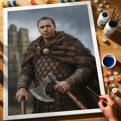 Axe of Honor|Custom Paint by Numbers Kit