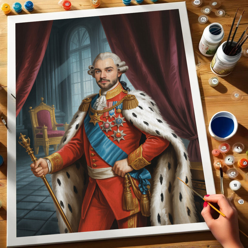 The Royal King|Custom Paint by Numbers Kit
