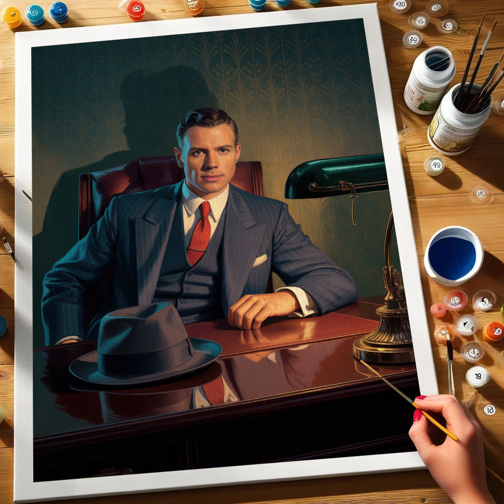 The Velvet Boss|Custom Paint by Numbers Kit