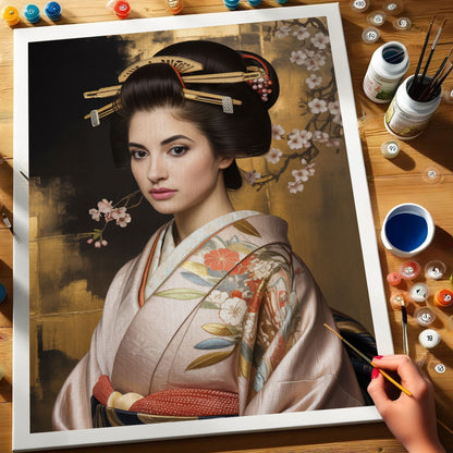 Japan Princess|Custom Paint by Numbers Kit