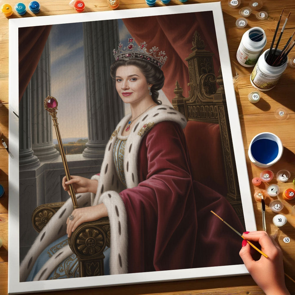 A Majestic Queen|Custom Paint by Numbers Kit