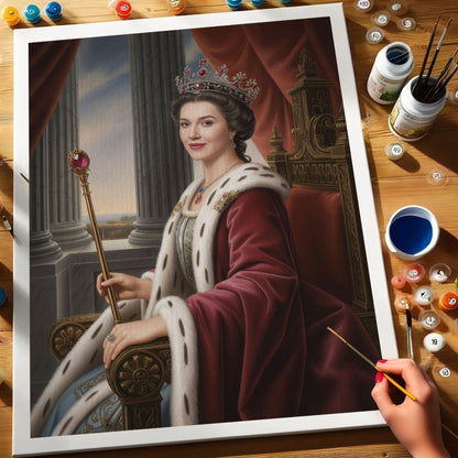 A Majestic Queen|Custom Paint by Numbers Kit