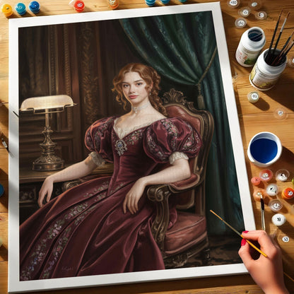 The Ruby Queen|Custom Paint by Numbers Kit