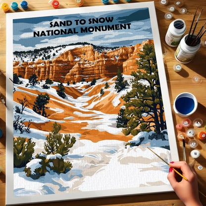 Sand to Snow National Monument | Paint by Numbers Kit