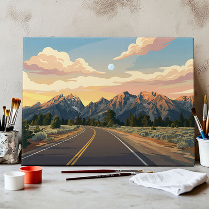 Scenic Drives - Grand Teton | Paint by Numbers Kit