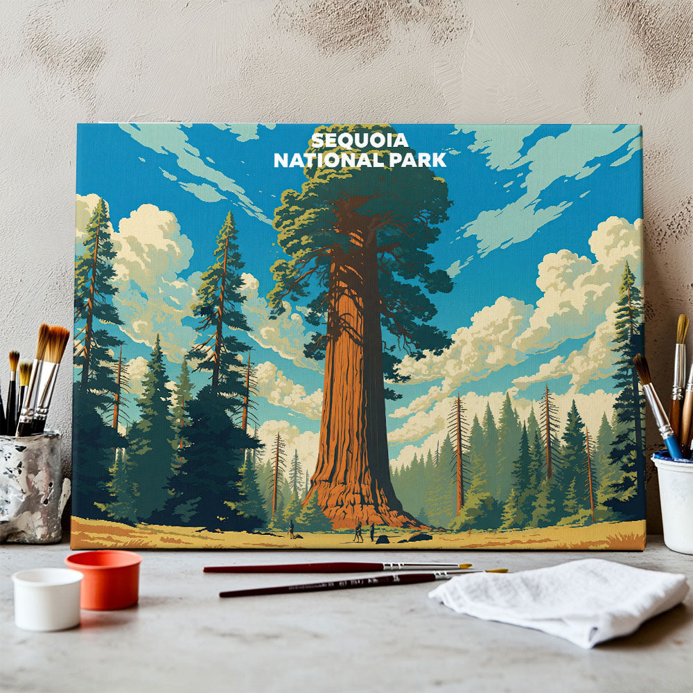 Sequoia National Park - Landscape | Paint by Numbers Kit