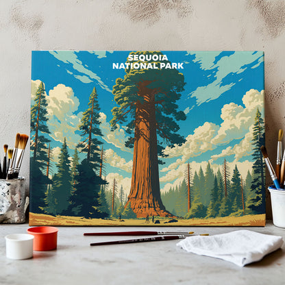 Sequoia National Park - Landscape | Paint by Numbers Kit