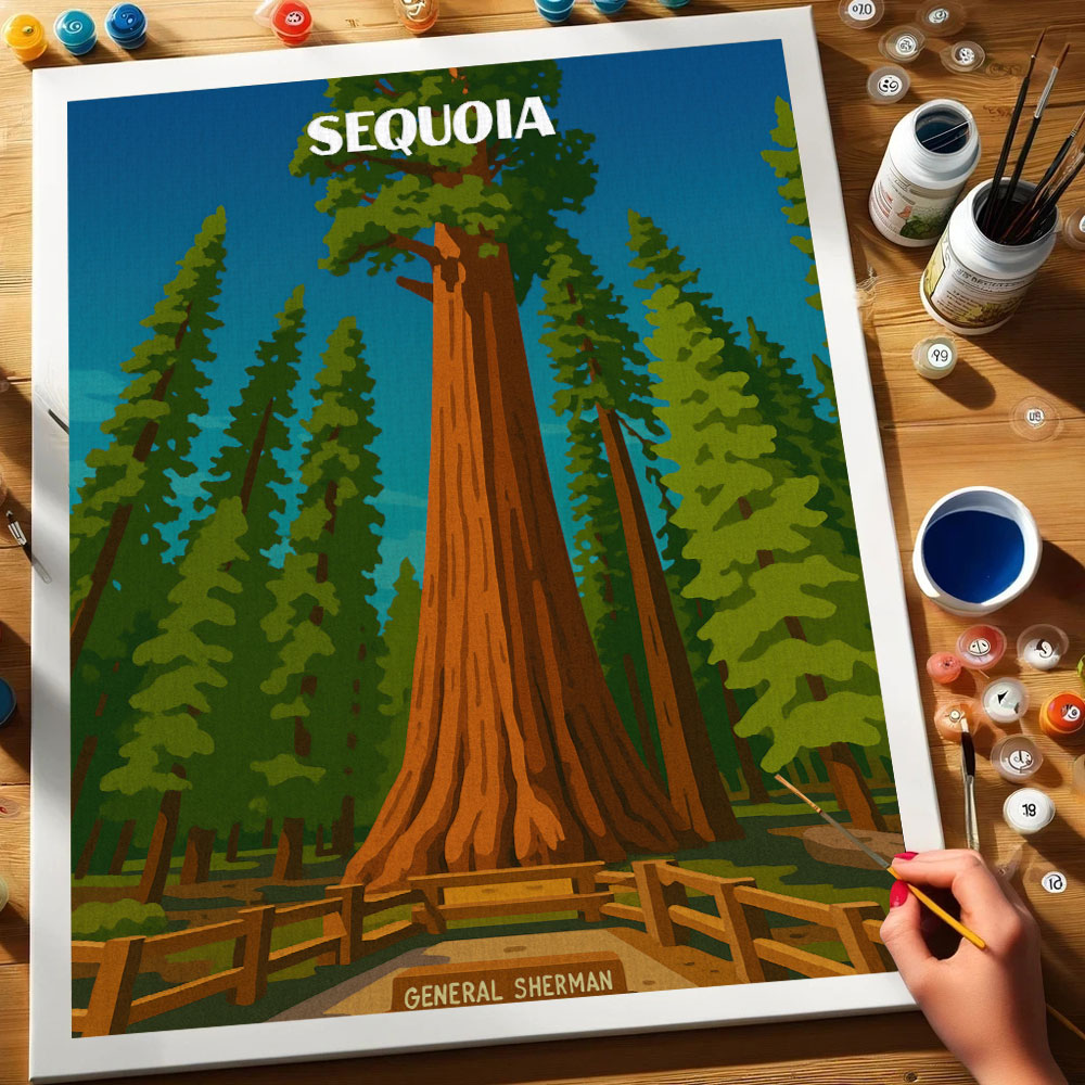 Sequoia National Park Beginner | Paint by Numbers Kit