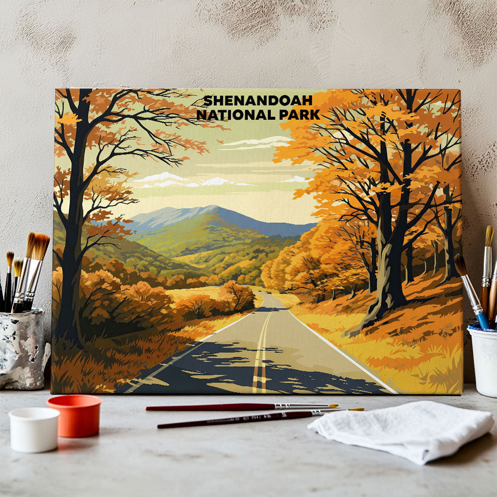 Shenandoah National Park - Landscape | Paint by Numbers Kit