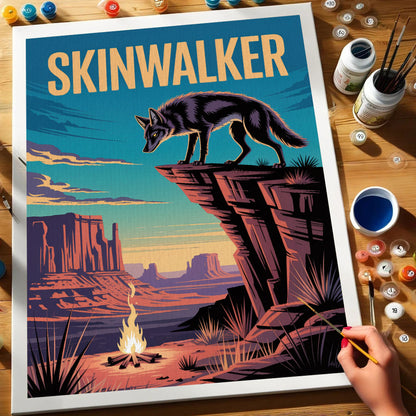 Skinwalker Shifter - American Legends | Paint by Numbers Kit
