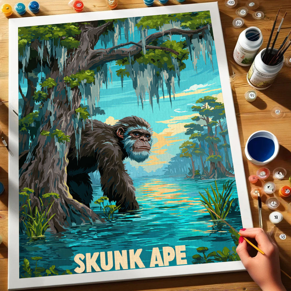 Skunk Ape - American Legends | Paint by Numbers Kit