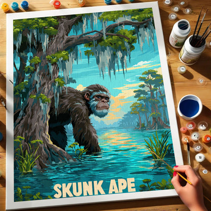 Skunk Ape - American Legends | Paint by Numbers Kit