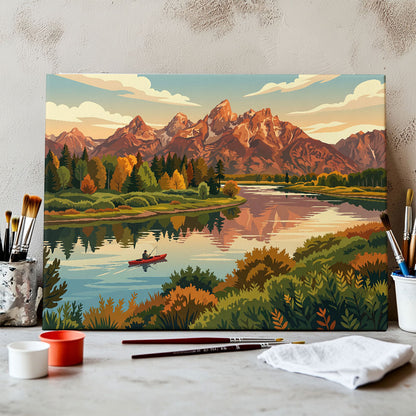 Snake River Grand Teton | Paint by Numbers Kit