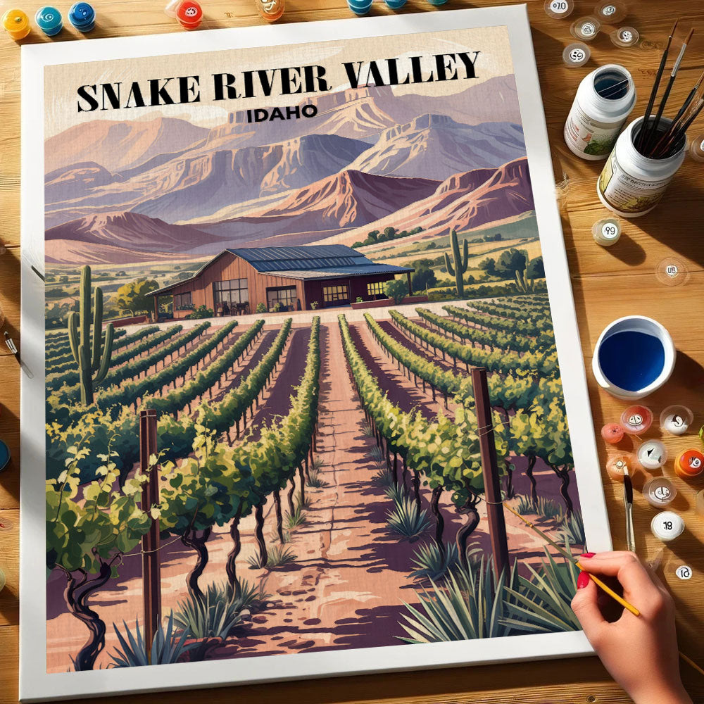 Snake River Valley Wineries, Idaho | Paint by Numbers Kit