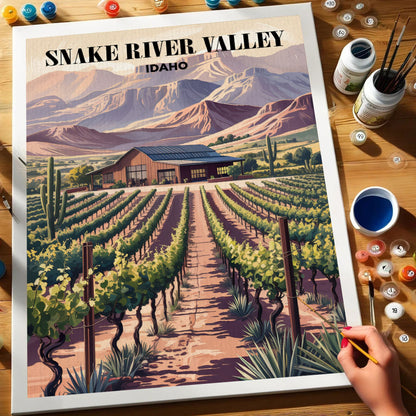 Snake River Valley Wineries, Idaho | Paint by Numbers Kit