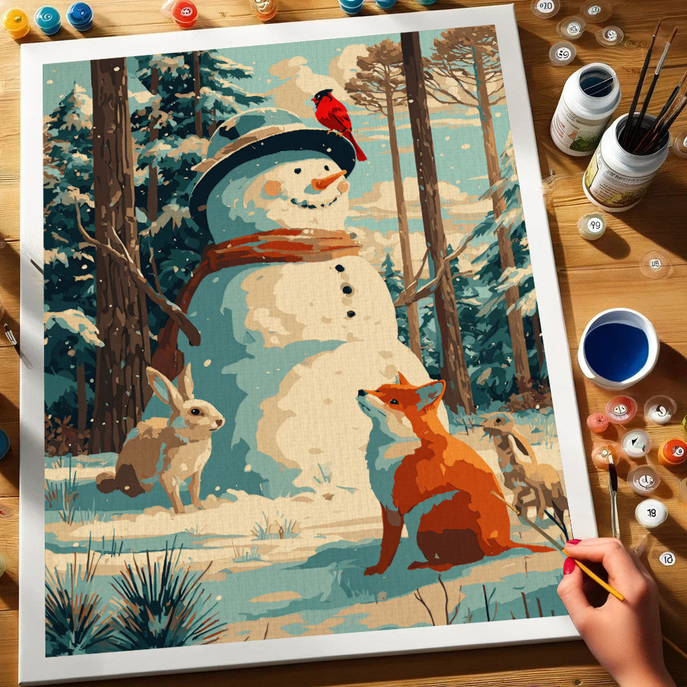 Snow Play | Paint by Numbers Kit