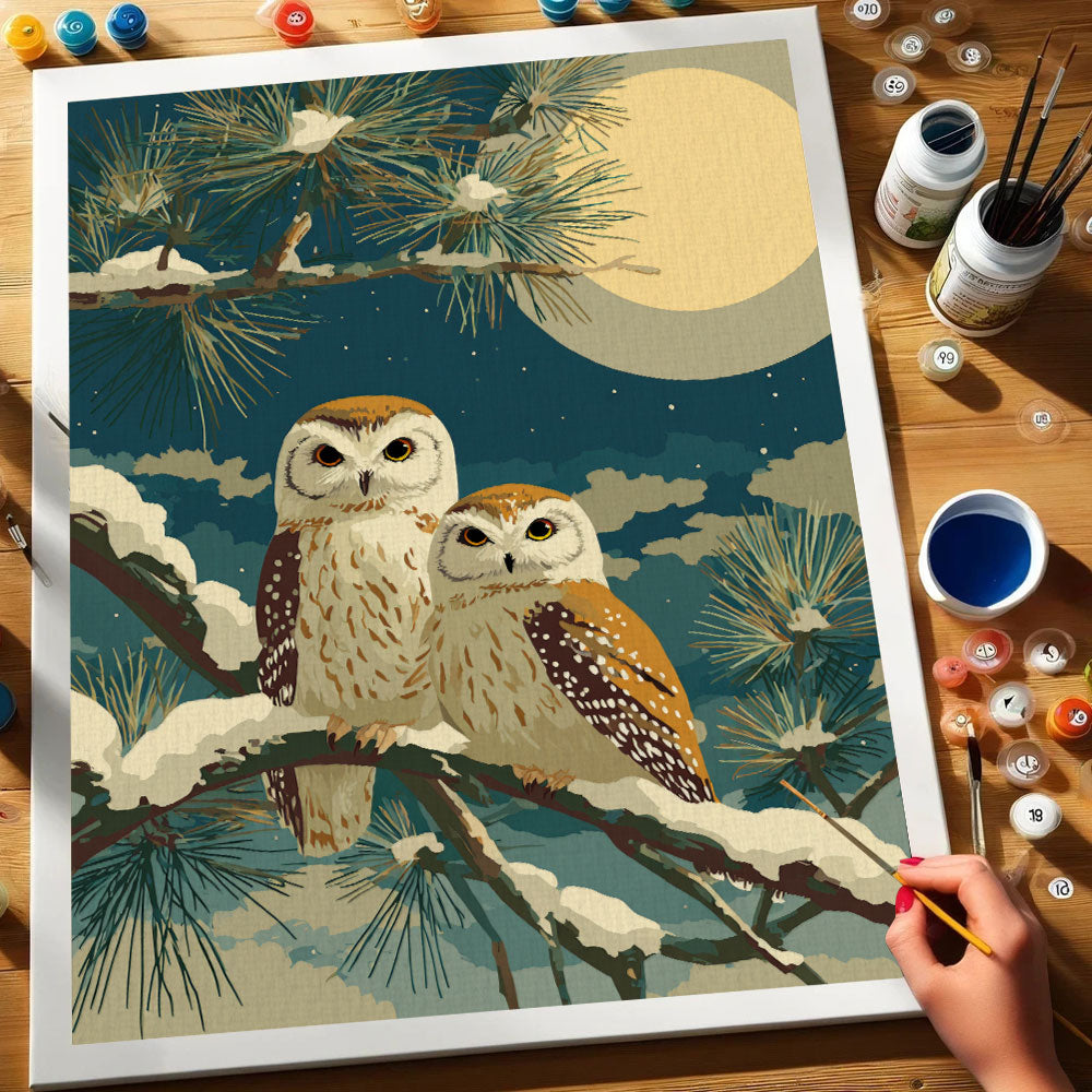 Snowy Owls | Paint by Numbers Kit