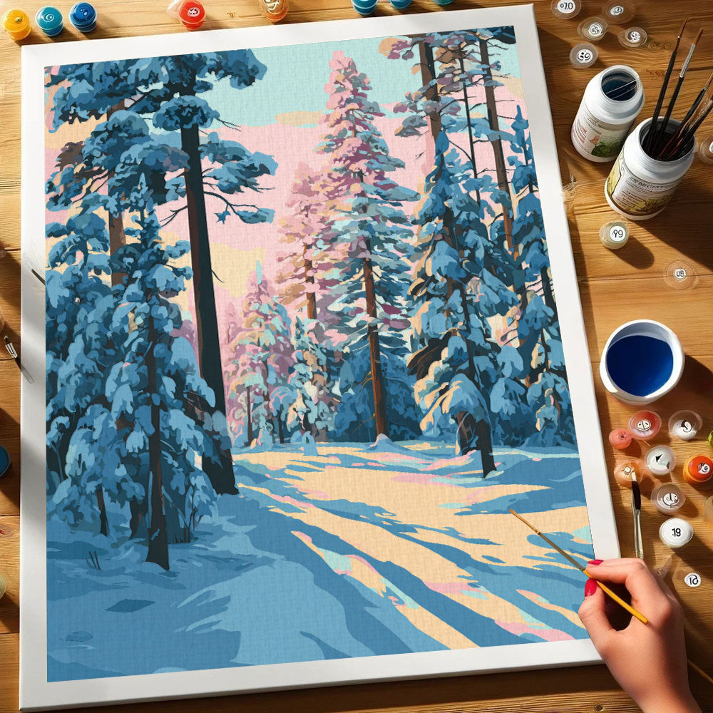 Snowy Path | Paint by Numbers Kit