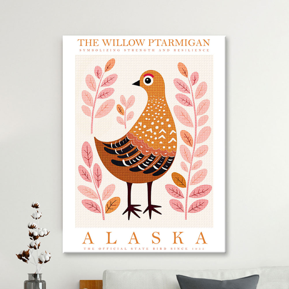 Alaska State Bird Diamond Painting