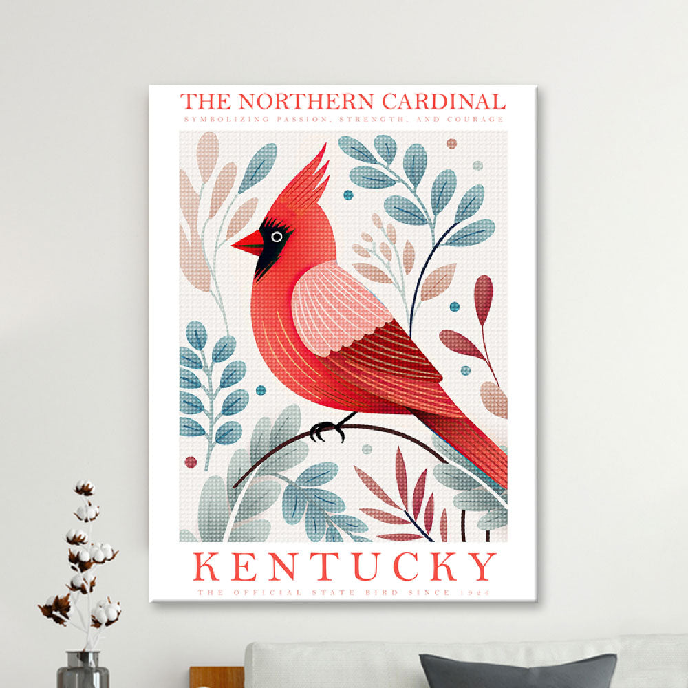 Kentucky State Bird Diamond Painting