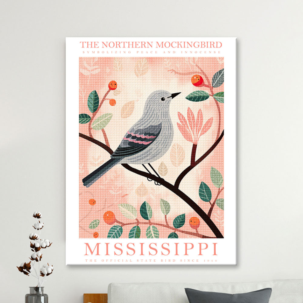 Mississippi State Bird Diamond Painting