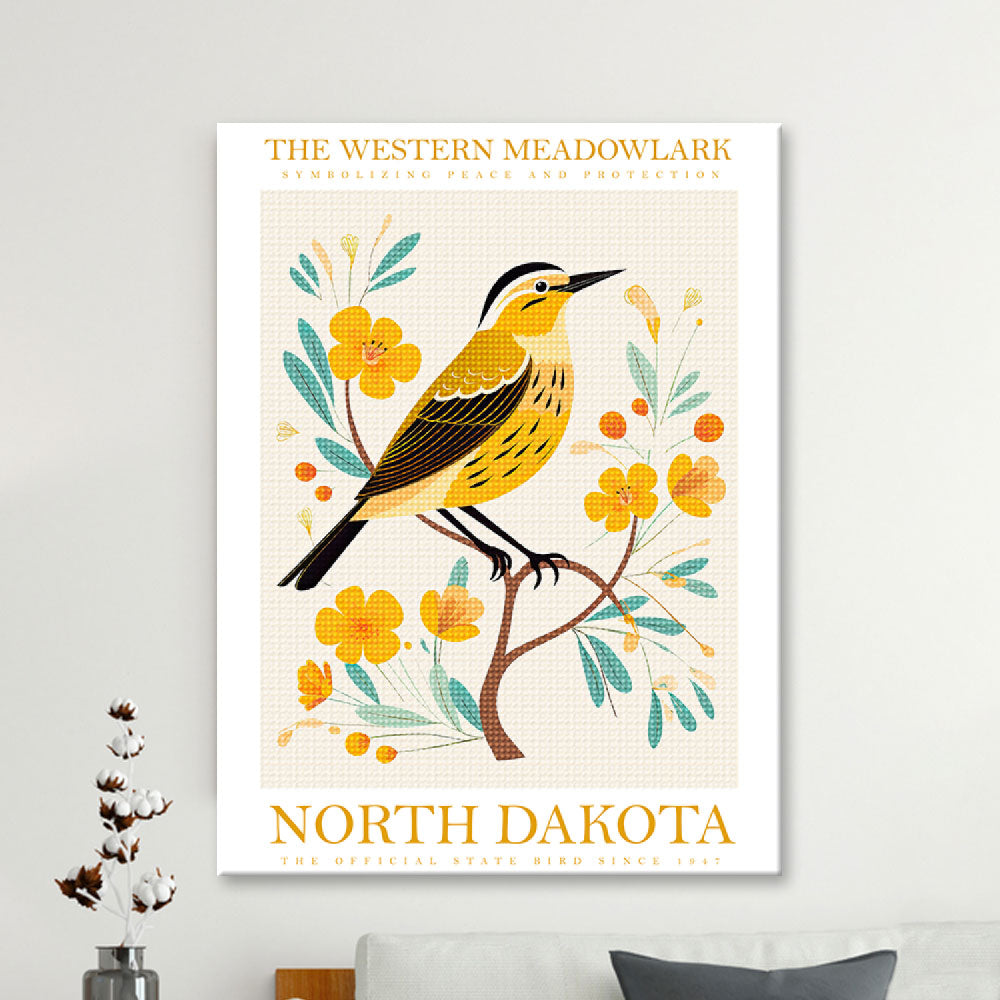 North Dakota State Bird Diamond Painting