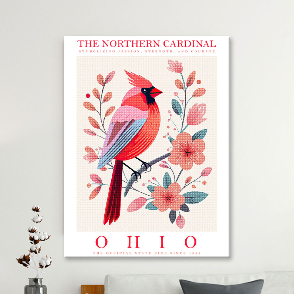 Ohio State Bird Diamond Painting