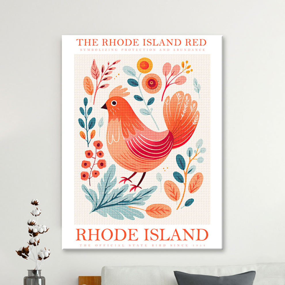 Rhode Island State Bird Diamond Painting – Wander Painting