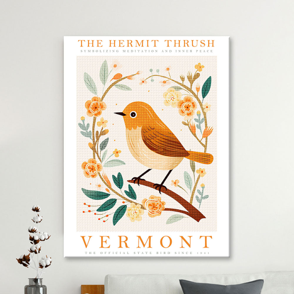 Vermont State Bird Diamond Painting