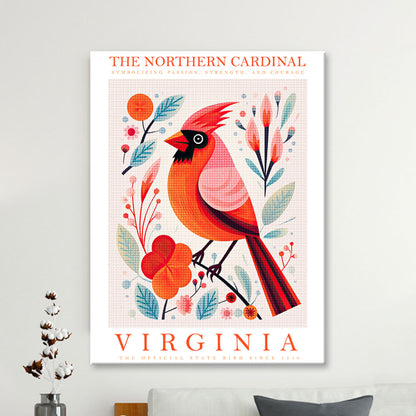 Virginia State Bird Diamond Painting