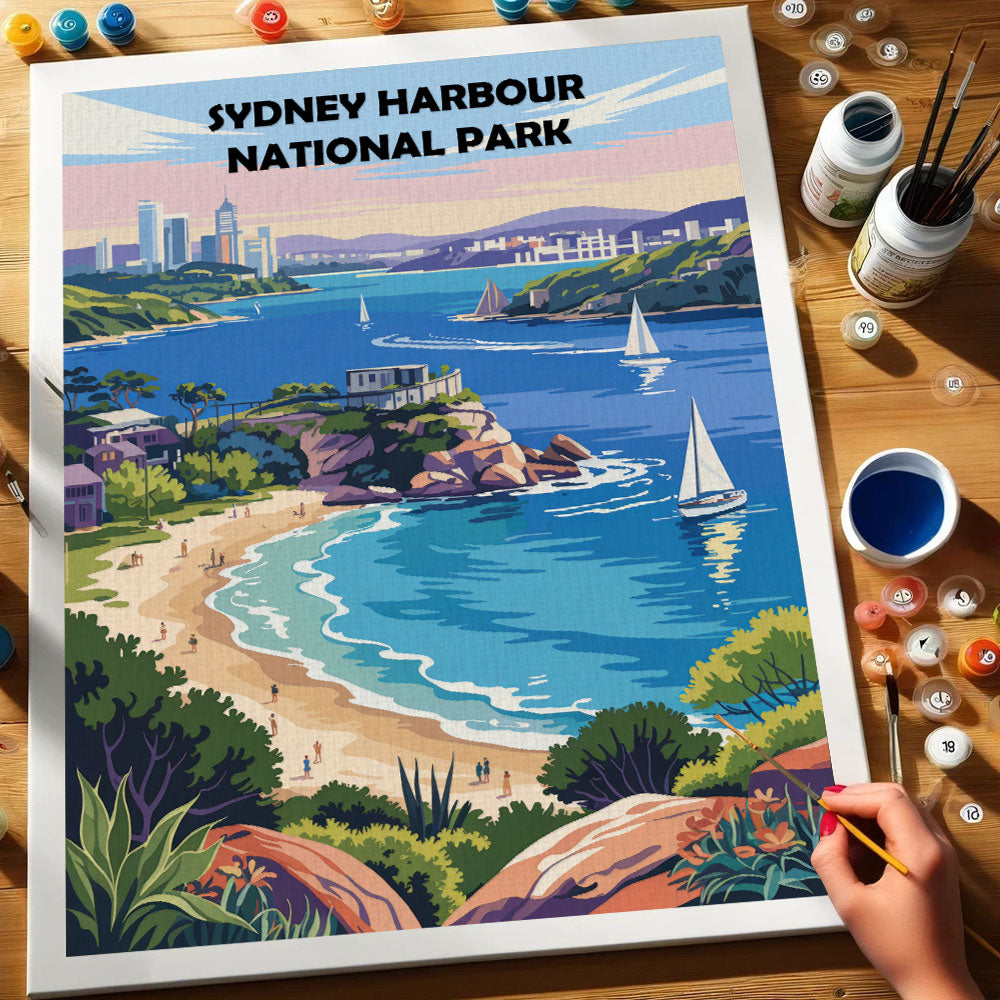 Sydney Harbour AU National Park | Paint by Numbers Kit