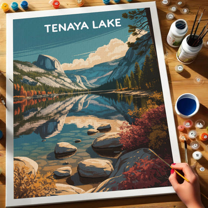 Tenaya Lake - Yosemite National Park | Paint by Numbers Kit