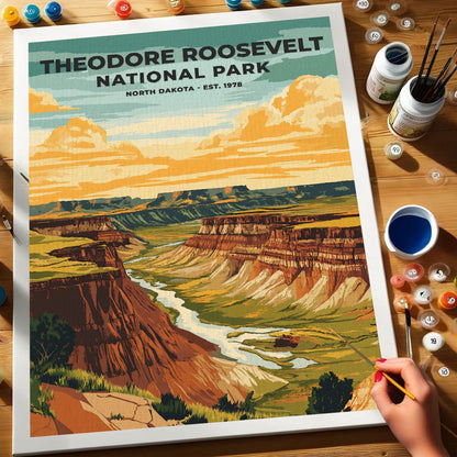 Theodore Roosevelt National Park Heritage Edition | Paint by Numbers Kit