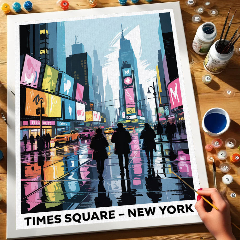 Times Square, New York | US Landmark | Paint by Numbers Kit