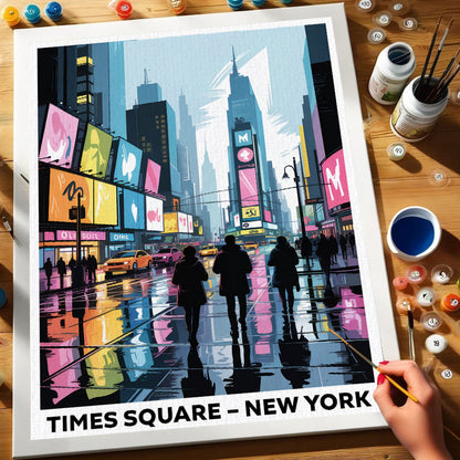 Times Square, New York | US Landmark | Paint by Numbers Kit