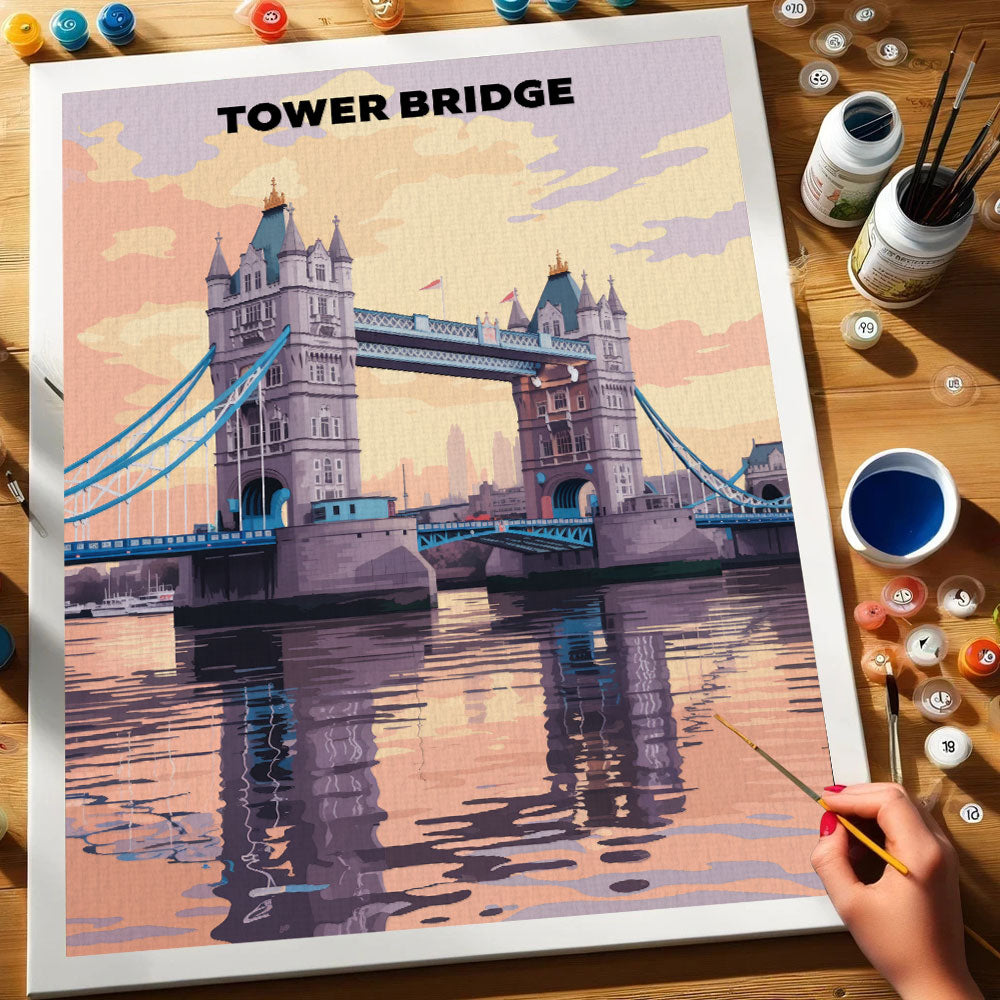 Tower Bridge, United Kingdom | Paint by Numbers Kit