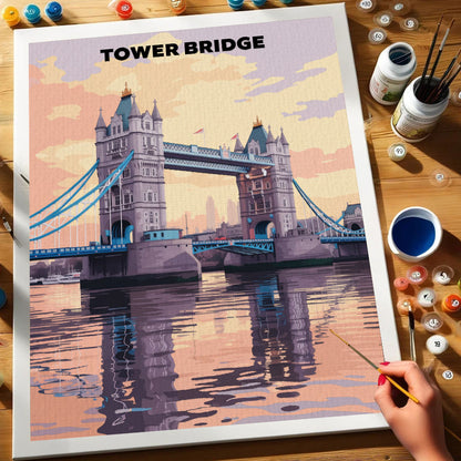 Tower Bridge, United Kingdom | Paint by Numbers Kit