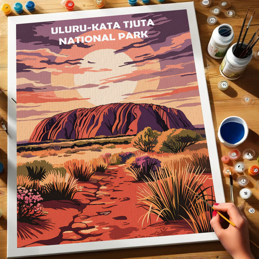 Uluru-Kata Tjuta AU National Park | Paint by Numbers Kit