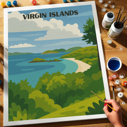 Virgin Islands National Park Beginner | Paint by Numbers Kit