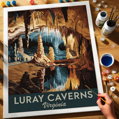 Virginia - Luray Caverns | Paint by Numbers Kit