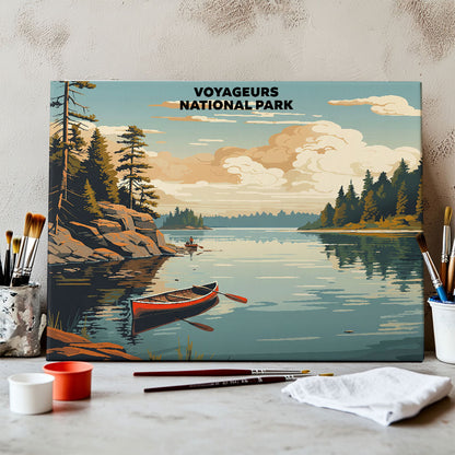 Voyageurs National Park - Landscape | Paint by Numbers Kit