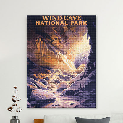Wind Cave National Park Diamond Painting (Vintage Edition)