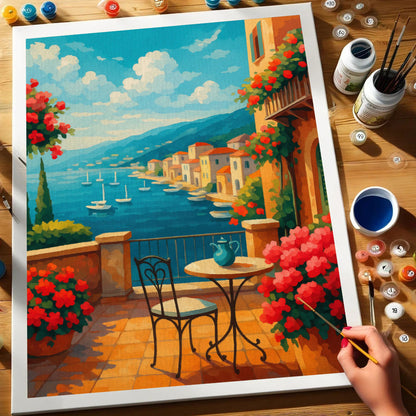 Seaside Balcony | Paint by Numbers Kit