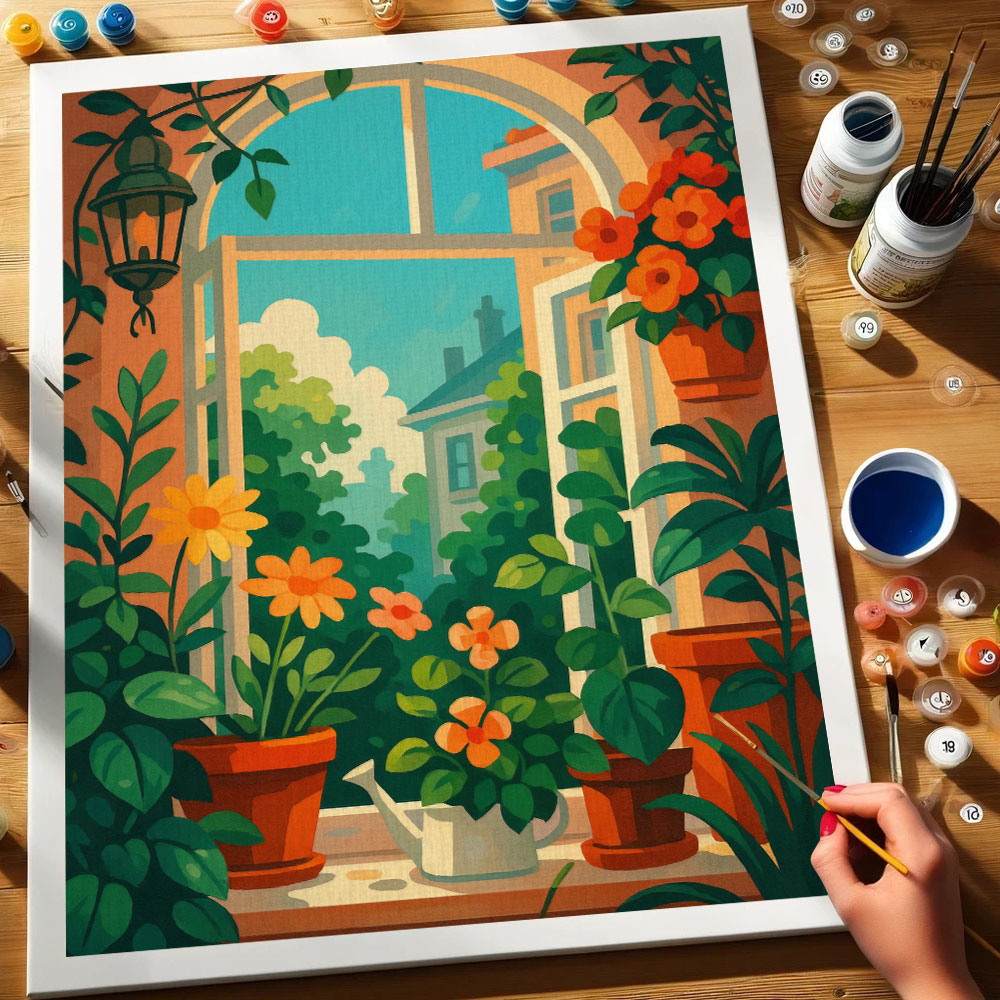 Window Garden | Paint by Numbers Kit