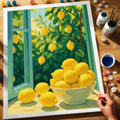 Lemon Window | Paint by Numbers Kit