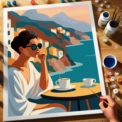Coastal Cafe | Paint by Numbers Kit
