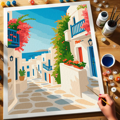 Greek Alley | Paint by Numbers Kit