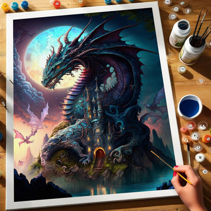 Moonfire Sentinel | Paint by Numbers Kit