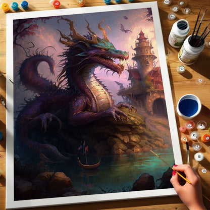Guardian of the Shattered Tower | Paint by Numbers Kit
