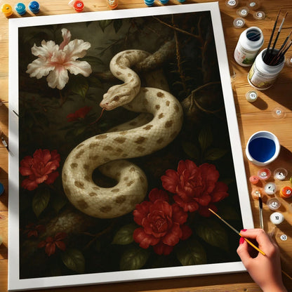 The Serpent’s Bloom | Paint by Numbers Kit